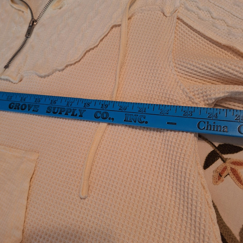 POL Cream Textured Hoodie NWOT - Picture 5 of 7